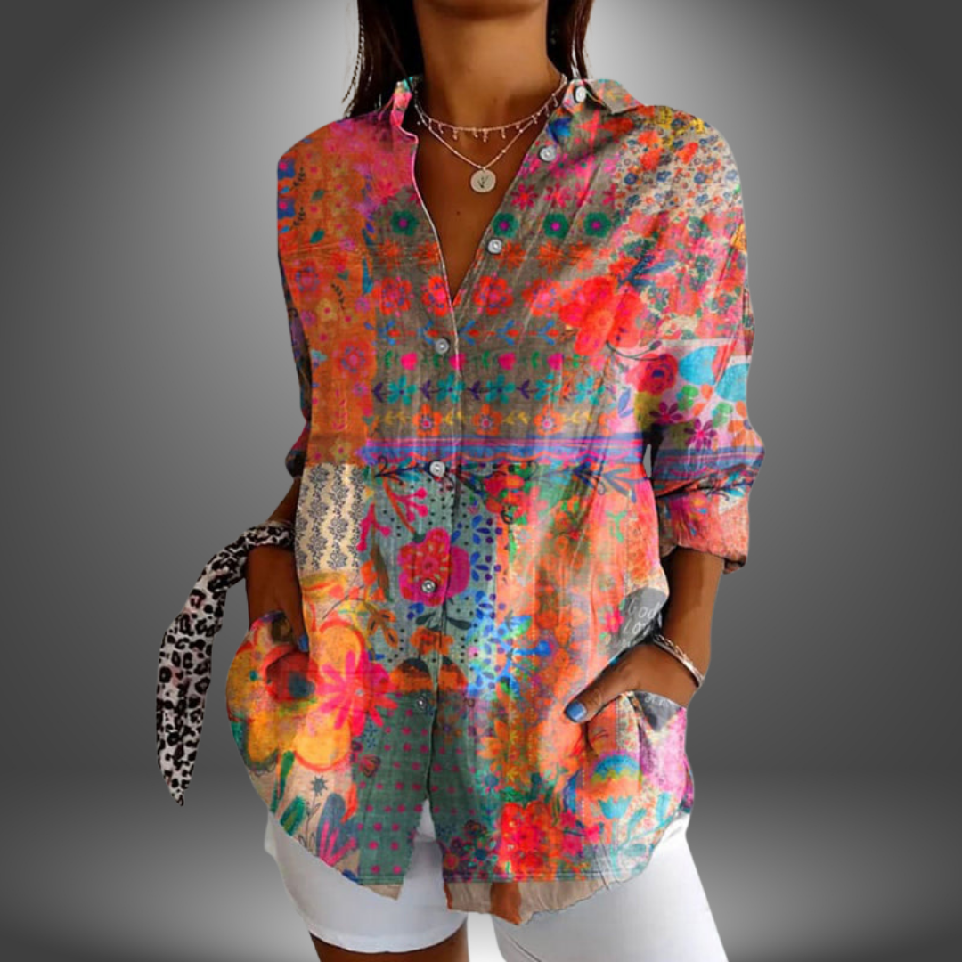 Nicole | Premium Bluse mit Blumenmuster