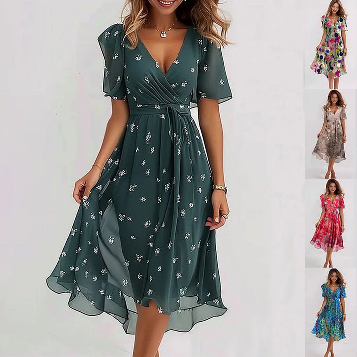 Priscilla | Elegantes Kurzarmkleid