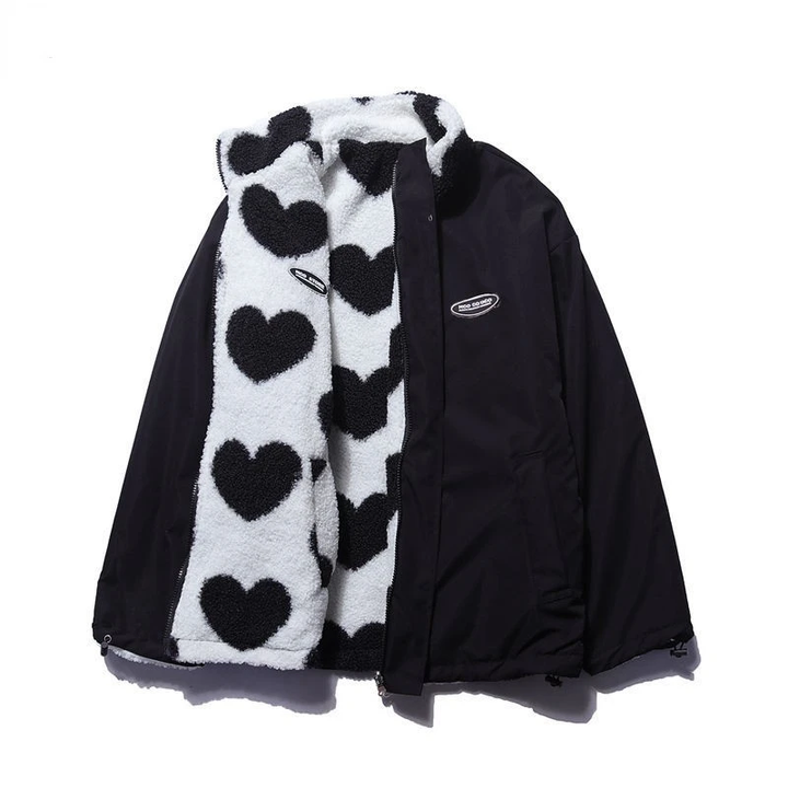 Sienna - Bequeme doppelseitige Herzjacke