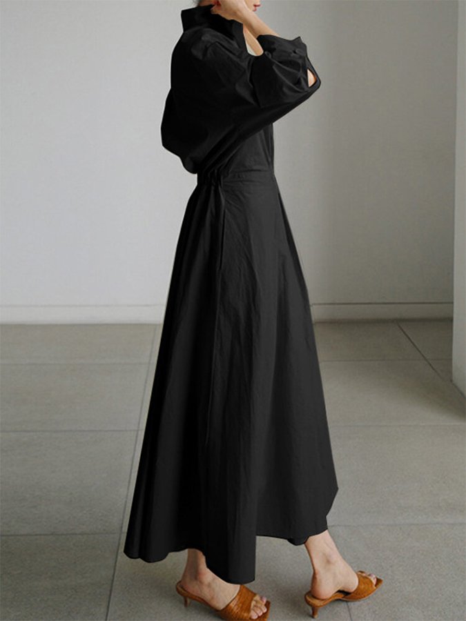 Clémence™ | Knopf Midi Kleid