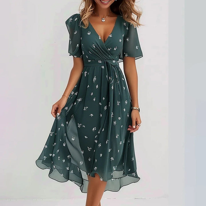 Priscilla | Elegantes Kurzarmkleid