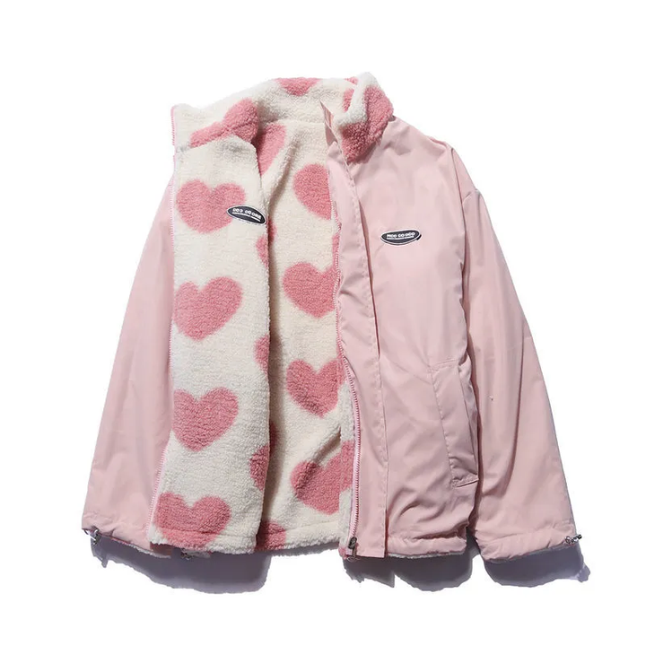Sienna - Bequeme doppelseitige Herzjacke