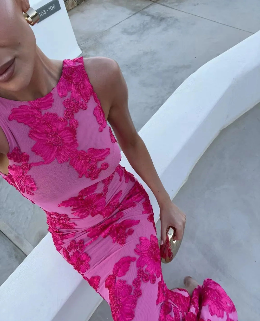 VEITCHE - Ärmelloses Maxikleid
