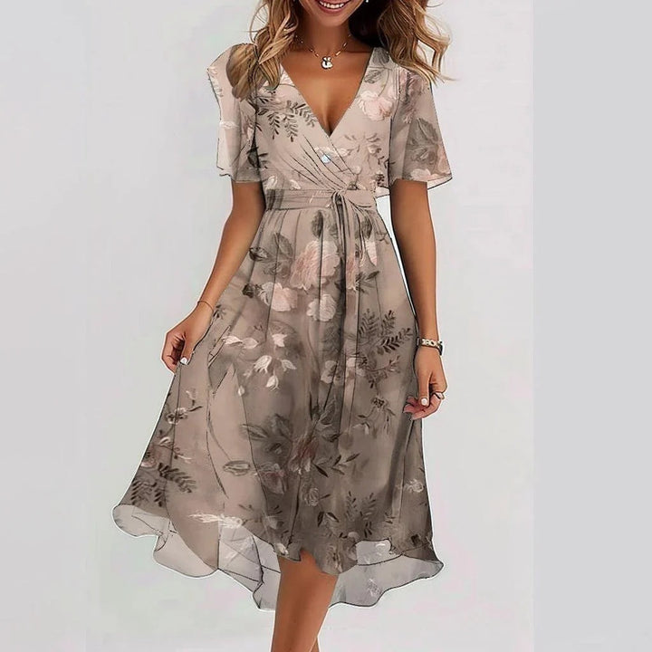 Priscilla | Elegantes Kurzarmkleid